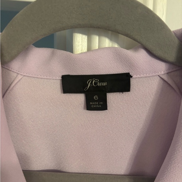 J. Crew Light Purple Wrap Blouse - Picture 6 of 6